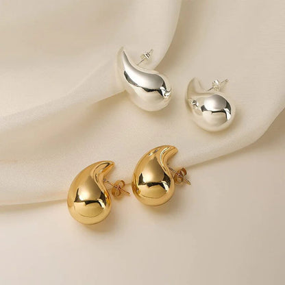 Stainless Steel Hollow Drop Earrings - 11 Étoiles