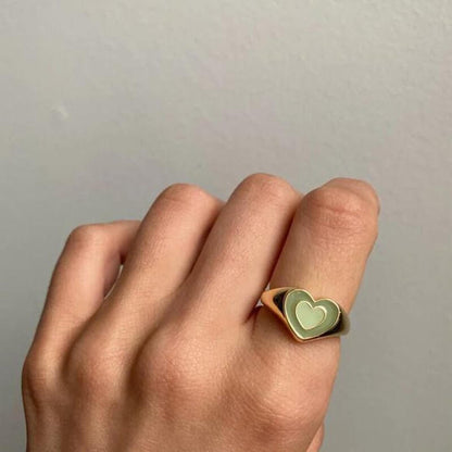 Creative Love Heart Ring - 11 Étoiles