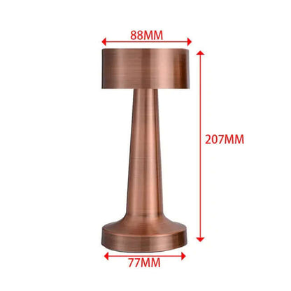 Lampe de bureau rétro pour bar, lampe de nuit rechargeable sans fil avec capteur tactile pour restaurant, café, chambre à coucher, lampes de décoration pour la maison
