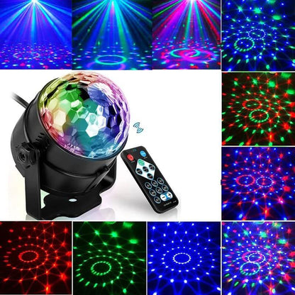 Lumières de fête disco stroboscopiques LED DJ Ball Ampoule activée par le son Lampe de danse Décoration 