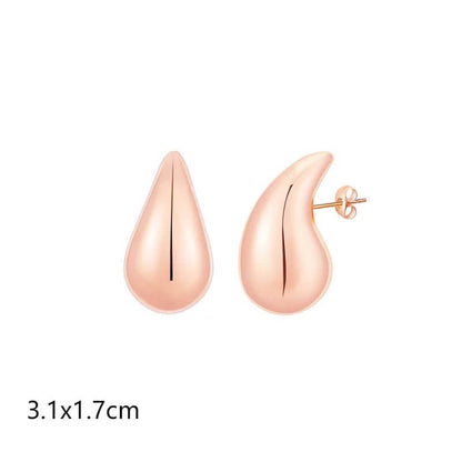 Stainless Steel Hollow Drop Earrings - 11 Étoiles