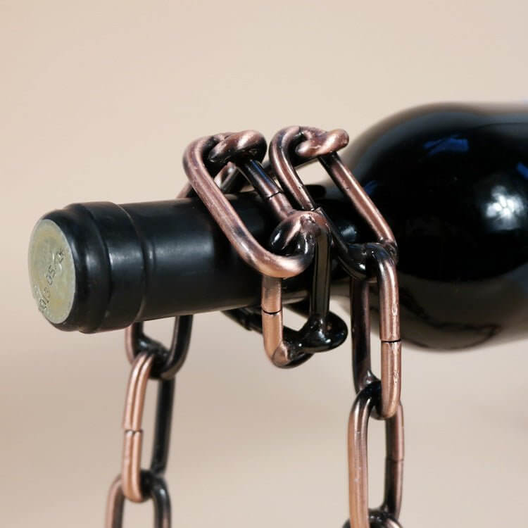 Magic Iron Chain Wine Bottle Holder - 11 Étoiles