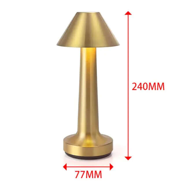 Lampe de bureau rétro pour bar, lampe de nuit rechargeable sans fil avec capteur tactile pour restaurant, café, chambre à coucher, lampes de décoration pour la maison