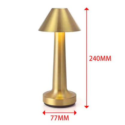 Lampe de bureau rétro pour bar, lampe de nuit rechargeable sans fil avec capteur tactile pour restaurant, café, chambre à coucher, lampes de décoration pour la maison