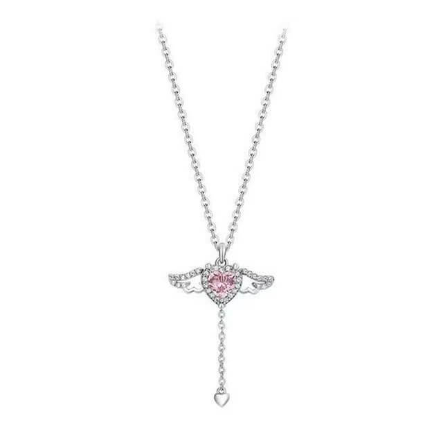 Heart Wings Necklace - 11 Étoiles