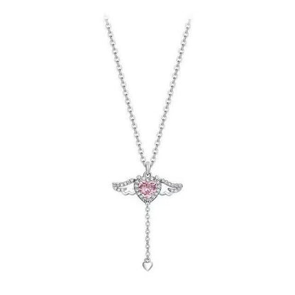 Heart Wings Necklace - 11 Étoiles