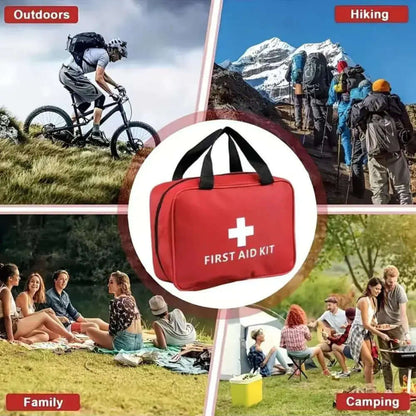 Trousse de premiers secours de 173 pièces comprenant les éléments essentiels d&