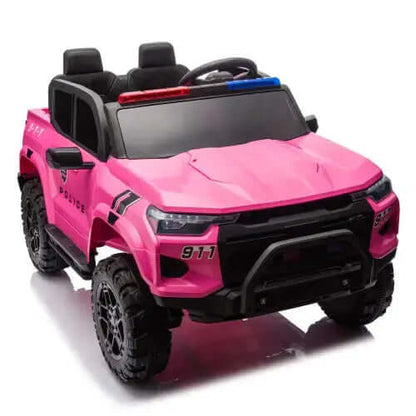 Camionnette électrique 24 V à deux places pour enfants, moteur 4 roues motrices de 800 W, télécommande parentale et deux ceintures de sécurité. Pour les enfants de 3 ans et plus.