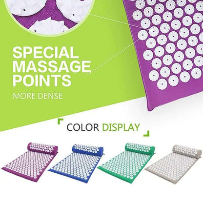 Portable massage pillow showcasing dense special massage points in vibrant colors for effective yoga and health relaxation.