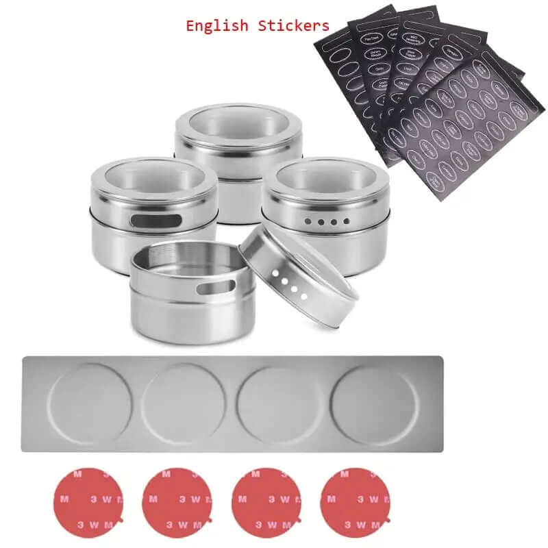 Pots à épices magnétiques