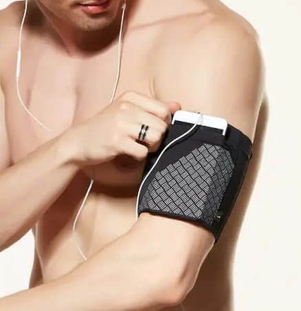 Funda para el brazo con banda para el teléfono móvil