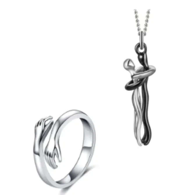 Collar de pareja con dije de unidad