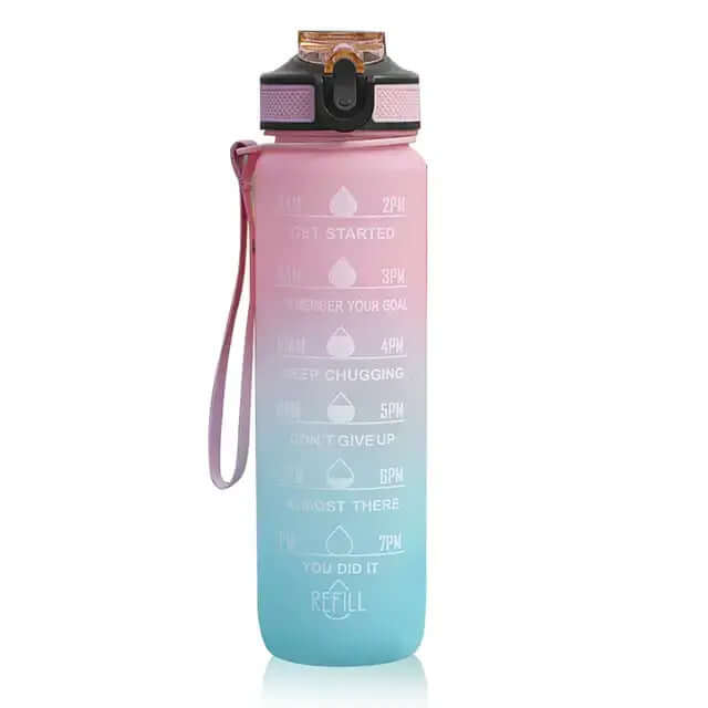 Botella de agua motivacional de 1 litro: manténgase hidratado todo el día