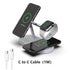 The 3-in-1 Wireless MagSafe Charger Stand is a sleek and versatile charging solution designed to power your devices efficiently. With dedicated spaces for your iPhone (MagSafe compatible), Apple Watch, and AirPods, it keeps your essentials organized and fully charged. The stand offers fast wireless charging with a compact, modern design that complements any space.