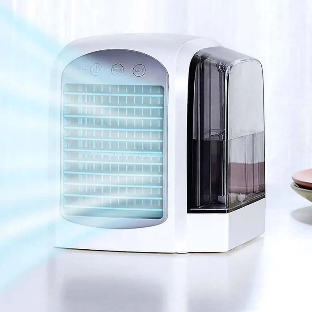 Mini refrigerador/aire acondicionado/ventilador portátil con entrada USB (modelo 2)
