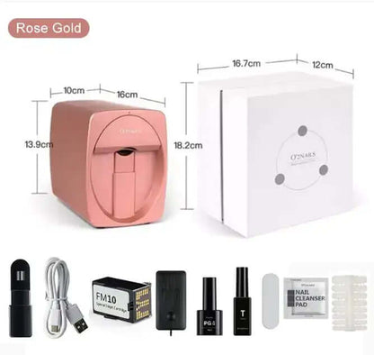 Machine de coloration pour imprimante à ongles
