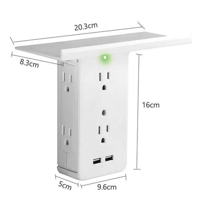 Étagère multifonctionnelle pour prises électriques