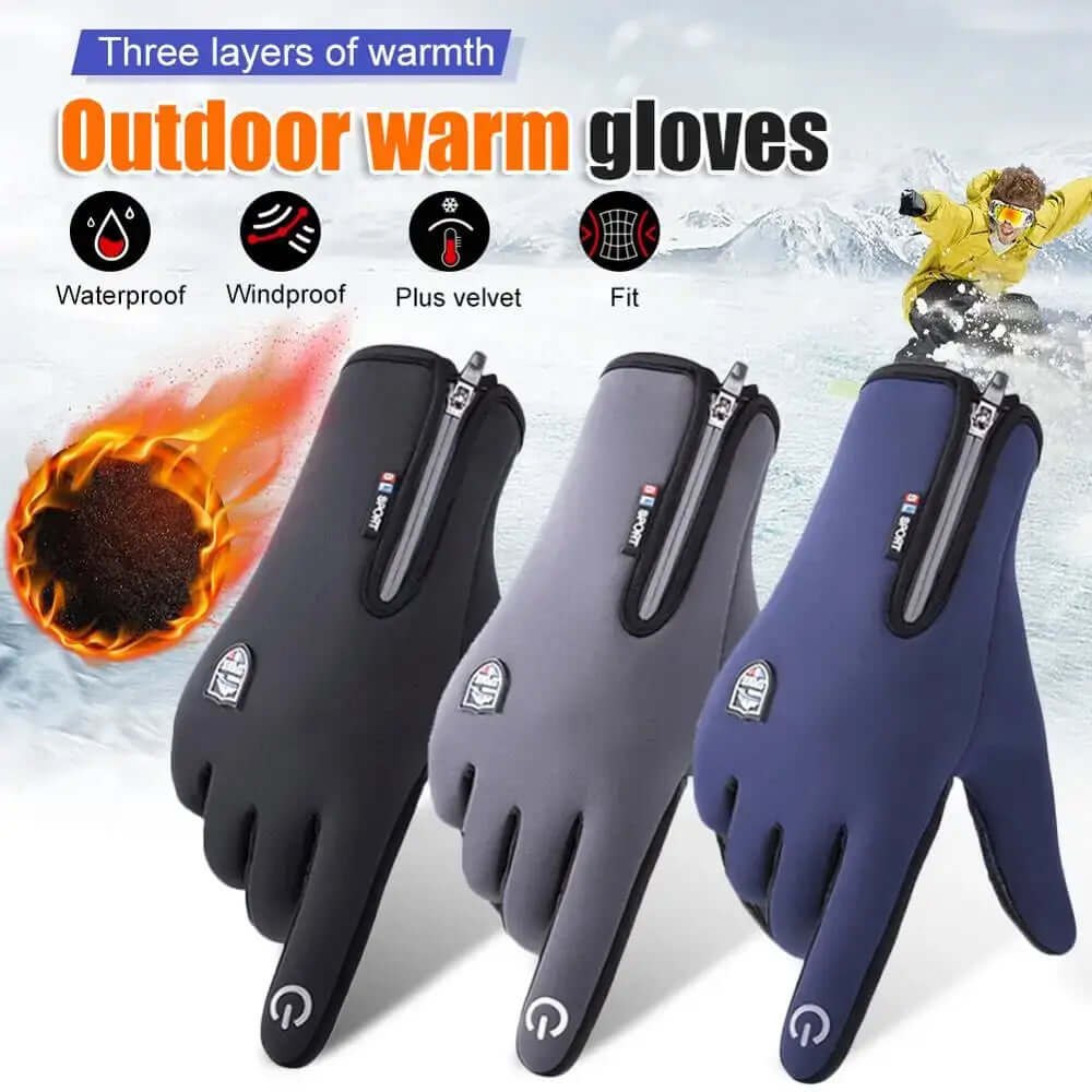 Gants de ski chauds d&