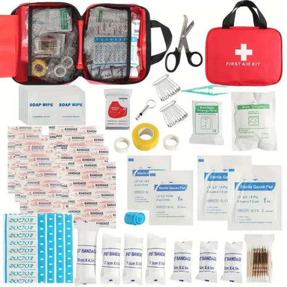 Trousse de premiers secours de 173 pièces comprenant les éléments essentiels d&