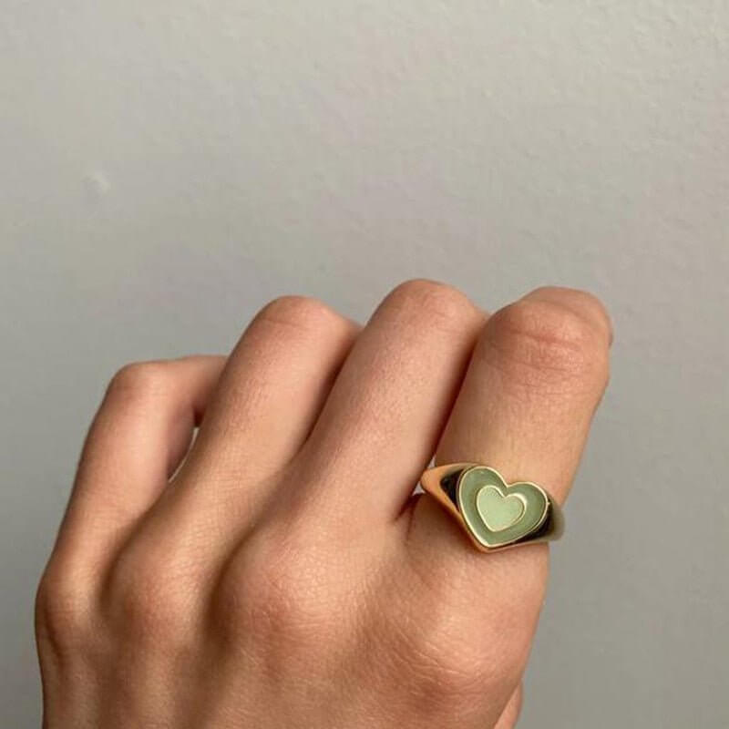 Creative Love Heart Ring - 11 Étoiles