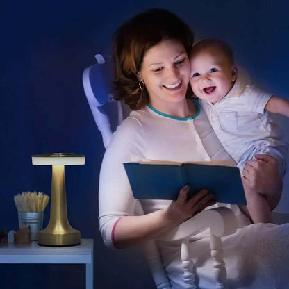 Lampe de bureau rétro pour bar, lampe de nuit rechargeable sans fil avec capteur tactile pour restaurant, café, chambre à coucher, lampes de décoration pour la maison
