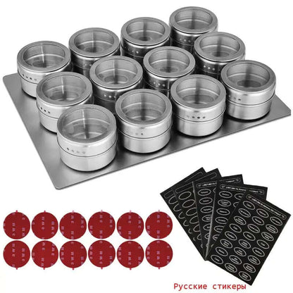 Pots à épices magnétiques