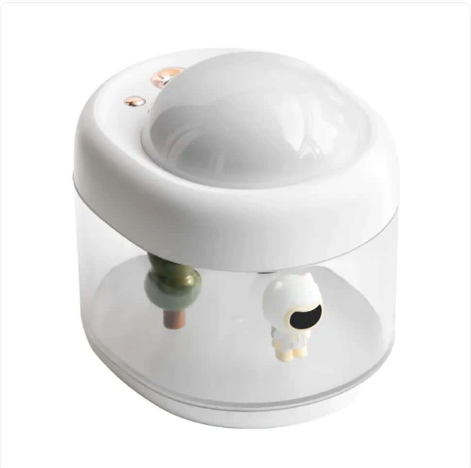 
The 360° Rotating Projection Humidifier combines advanced humidification with a unique visual experience. Featuring a large-capacity water tank, it provides long-lasting moisture to improve air quality in your home or office. The 360-degree rotating projection adds a soothing ambiance with adjustable light patterns, making it perfect for relaxation or bedtime use. 