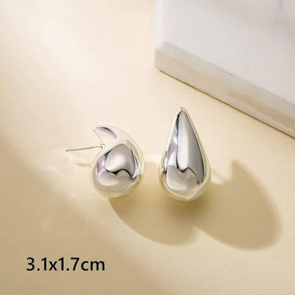 Stainless Steel Hollow Drop Earrings - 11 Étoiles