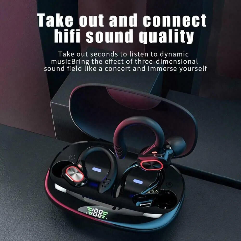 Bluetooth Headset 5.1 True Wireless Earphones Earbuds Headphones HiFi Sport TWS - 11 Étoiles