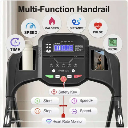 Cinta de correr plegable con sensor de pulso: una solución de fitness que ahorra espacio