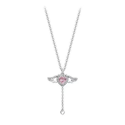 Heart Wings Necklace - 11 Étoiles