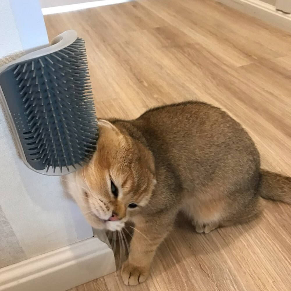 Cat Self Groomer Corner Brush - 11 Étoiles