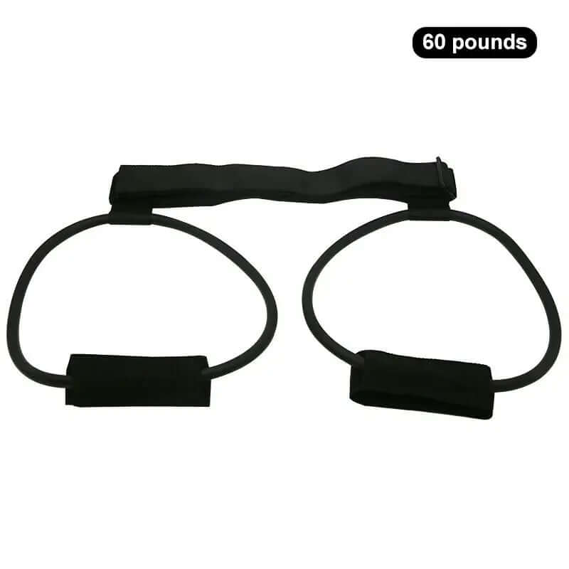 Compact fitness resistance bands, 60 pounds, perfect for versatile home workouts and sports exercises.