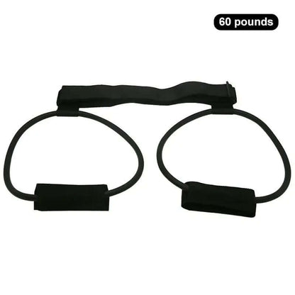 Compact fitness resistance bands, 60 pounds, perfect for versatile home workouts and sports exercises.
