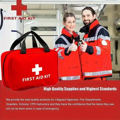 Trousse de premiers secours de 173 pièces comprenant les éléments essentiels d&
