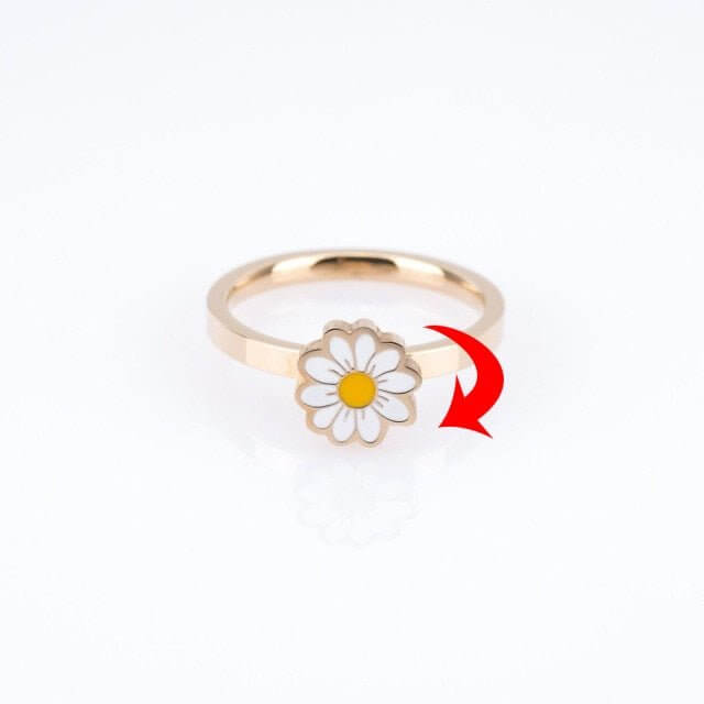 Fidget Spinner Rotatable Ring For Women - 11 Étoiles