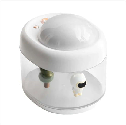 
The 360° Rotating Projection Humidifier combines advanced humidification with a unique visual experience. Featuring a large-capacity water tank, it provides long-lasting moisture to improve air quality in your home or office. The 360-degree rotating projection adds a soothing ambiance with adjustable light patterns, making it perfect for relaxation or bedtime use. 