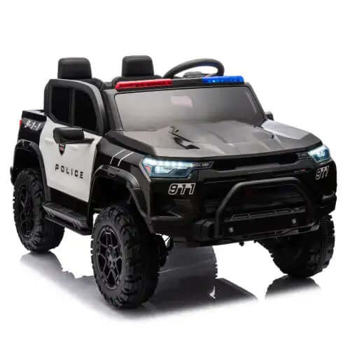 24V Two-Seater Electric Pickup Truck for kids, 4WD 800W motor, Parent Remote Control, and two seat belts. For children 3+ years old.