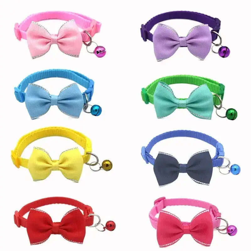 Collar para mascotas con lazo y cascabel