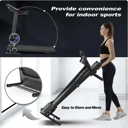 Cinta de correr plegable con sensor de pulso: una solución de fitness que ahorra espacio