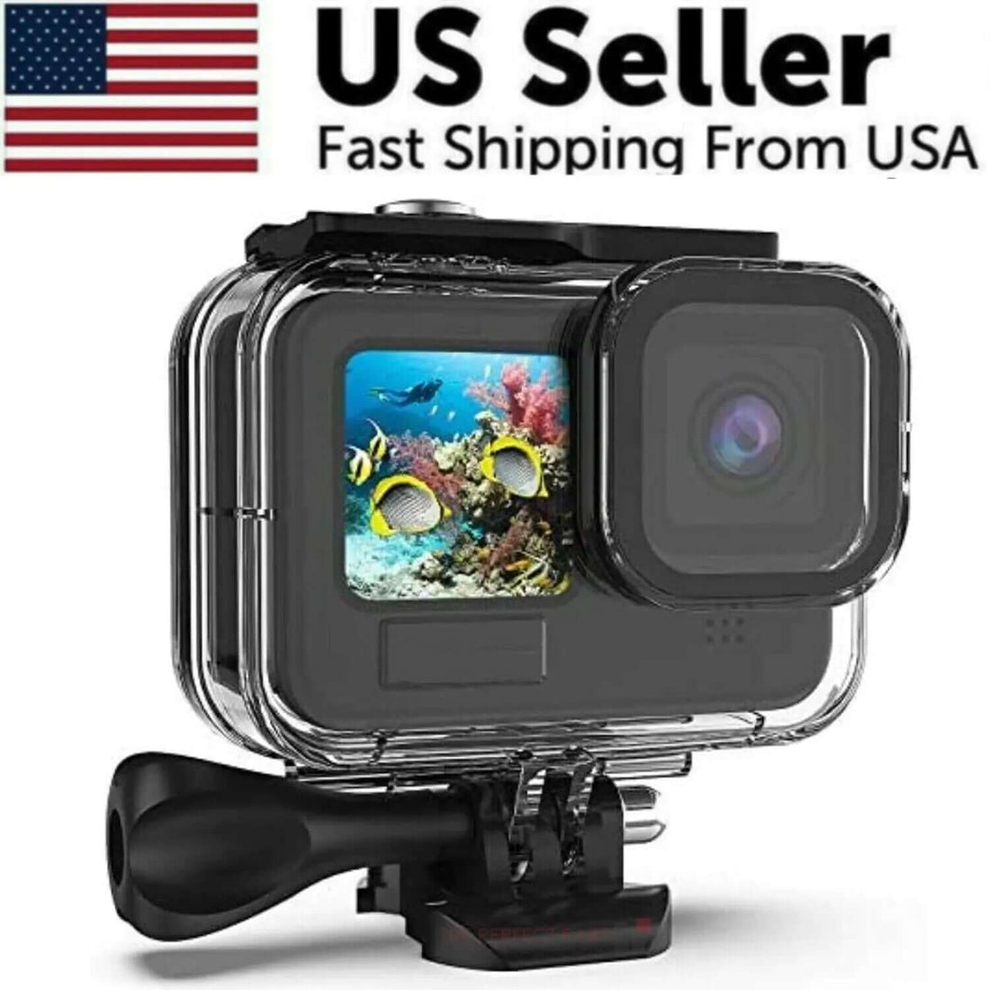 For GoPro Hero 11 10 9 Black Underwater Waterproof Housing Case Diving Protect - 11 Étoiles
