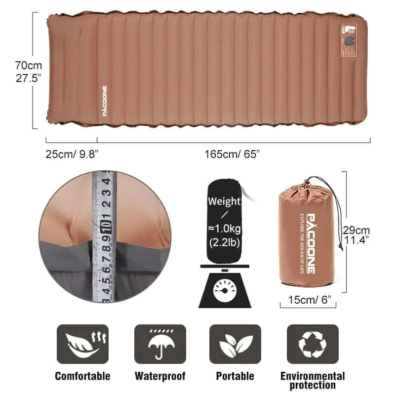 Matelas pneumatique autogonflant ultraléger