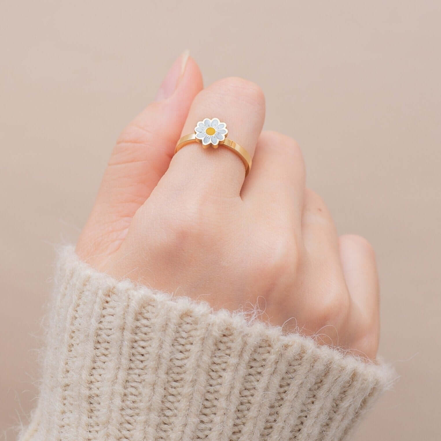 Fidget Spinner Rotatable Ring For Women - 11 Étoiles