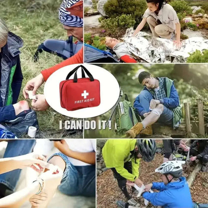 Trousse de premiers secours de 173 pièces comprenant les éléments essentiels d&