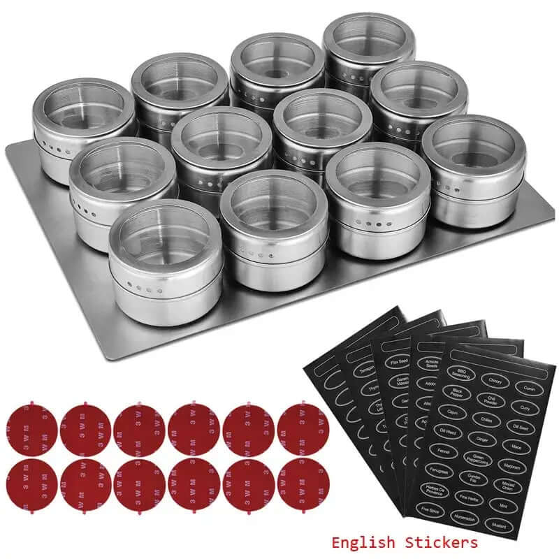 Pots à épices magnétiques