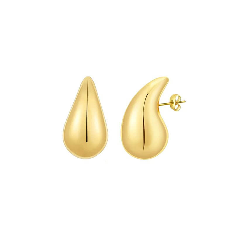 Stainless Steel Hollow Drop Earrings - 11 Étoiles