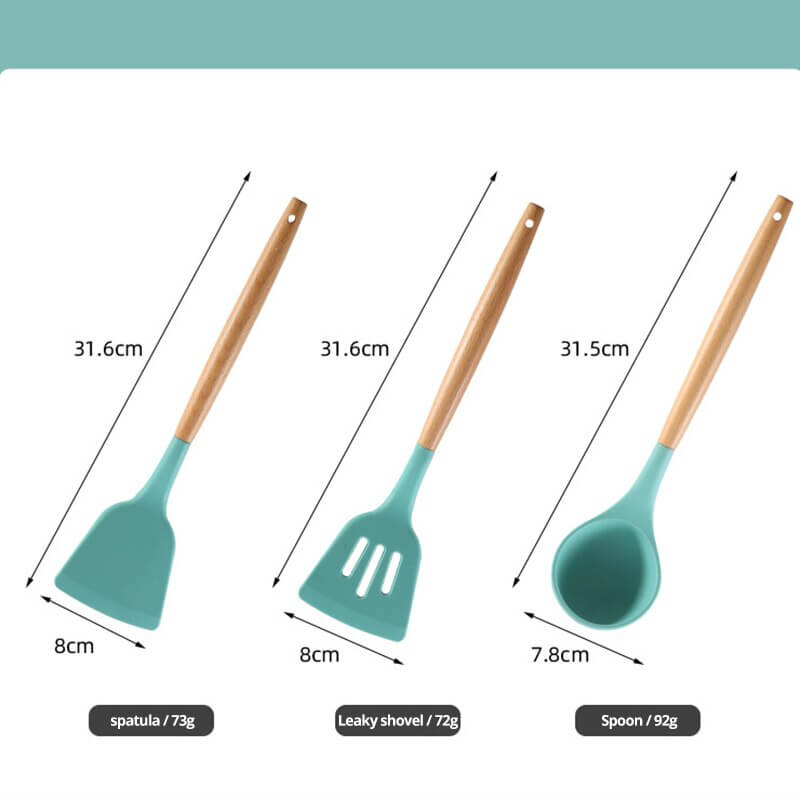 Non Stick Pot Spatula And Spoon - 11 Étoiles