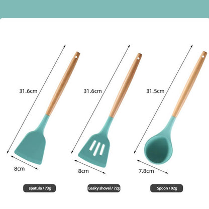 Non Stick Pot Spatula And Spoon - 11 Étoiles