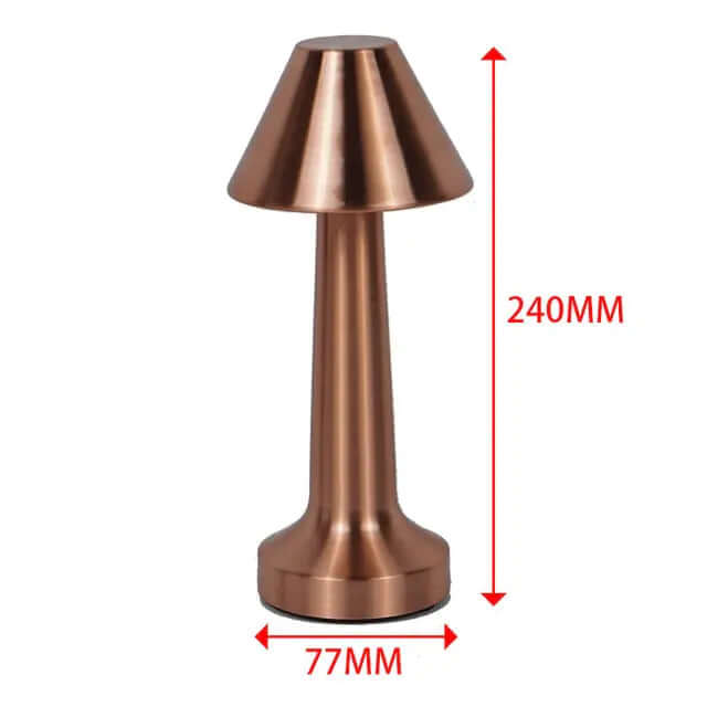 Lampe de bureau rétro pour bar, lampe de nuit rechargeable sans fil avec capteur tactile pour restaurant, café, chambre à coucher, lampes de décoration pour la maison