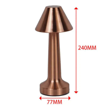 Lampe de bureau rétro pour bar, lampe de nuit rechargeable sans fil avec capteur tactile pour restaurant, café, chambre à coucher, lampes de décoration pour la maison